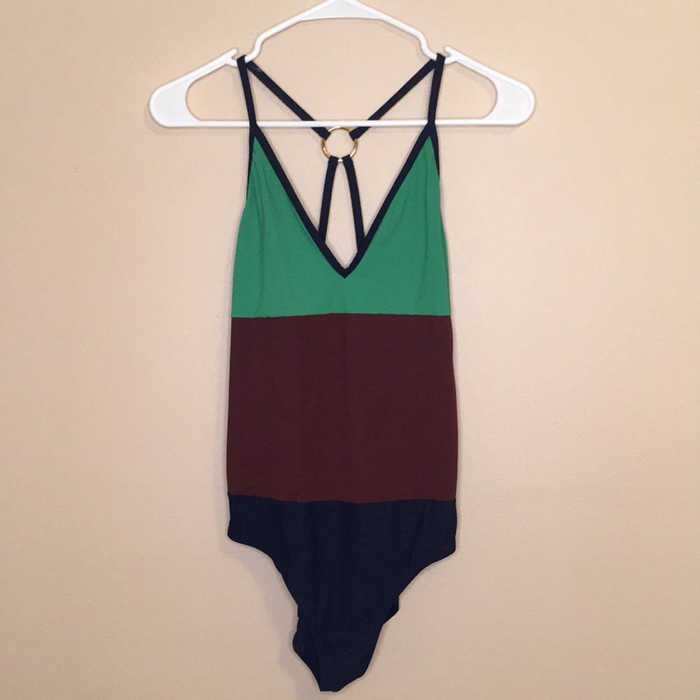 Tory Burch color-block one piece swimsuit, large